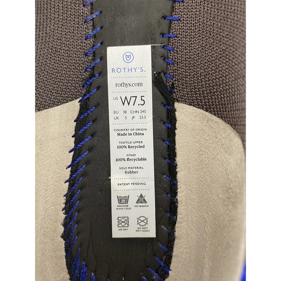 Rothy's The Flat Retired Color Mink Rounded Toe Knit Flats Women's size 7.5 - Picture 5 of 8